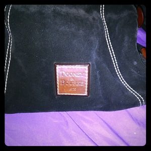 Dooney & Bourke black suede ho bo purse